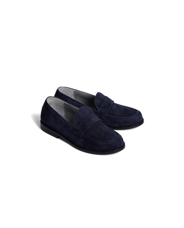 Bonpoint Navy Suede Loafer