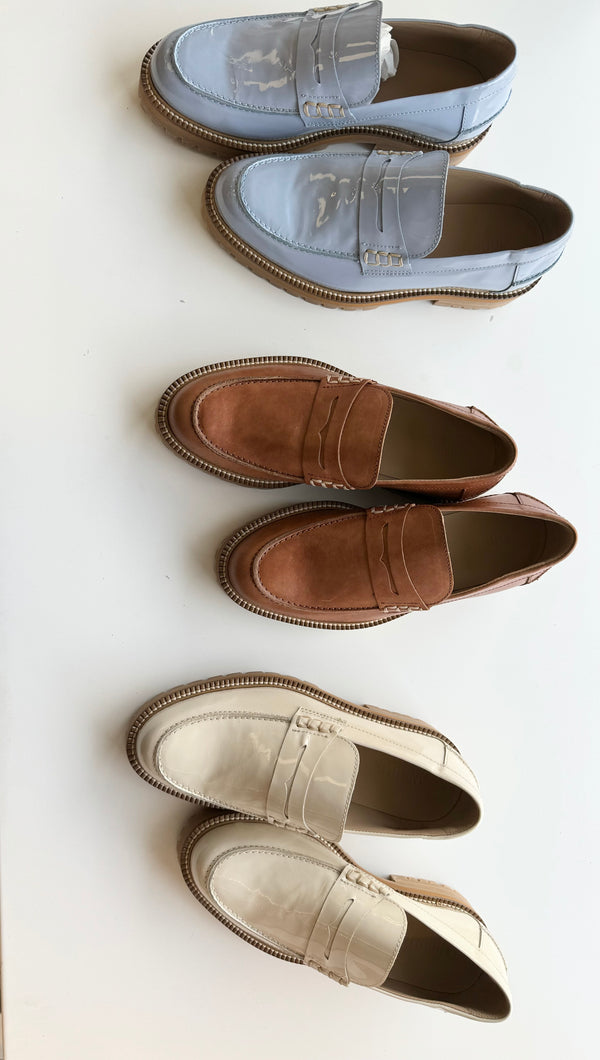 Angulus Tan Chunky Loafer