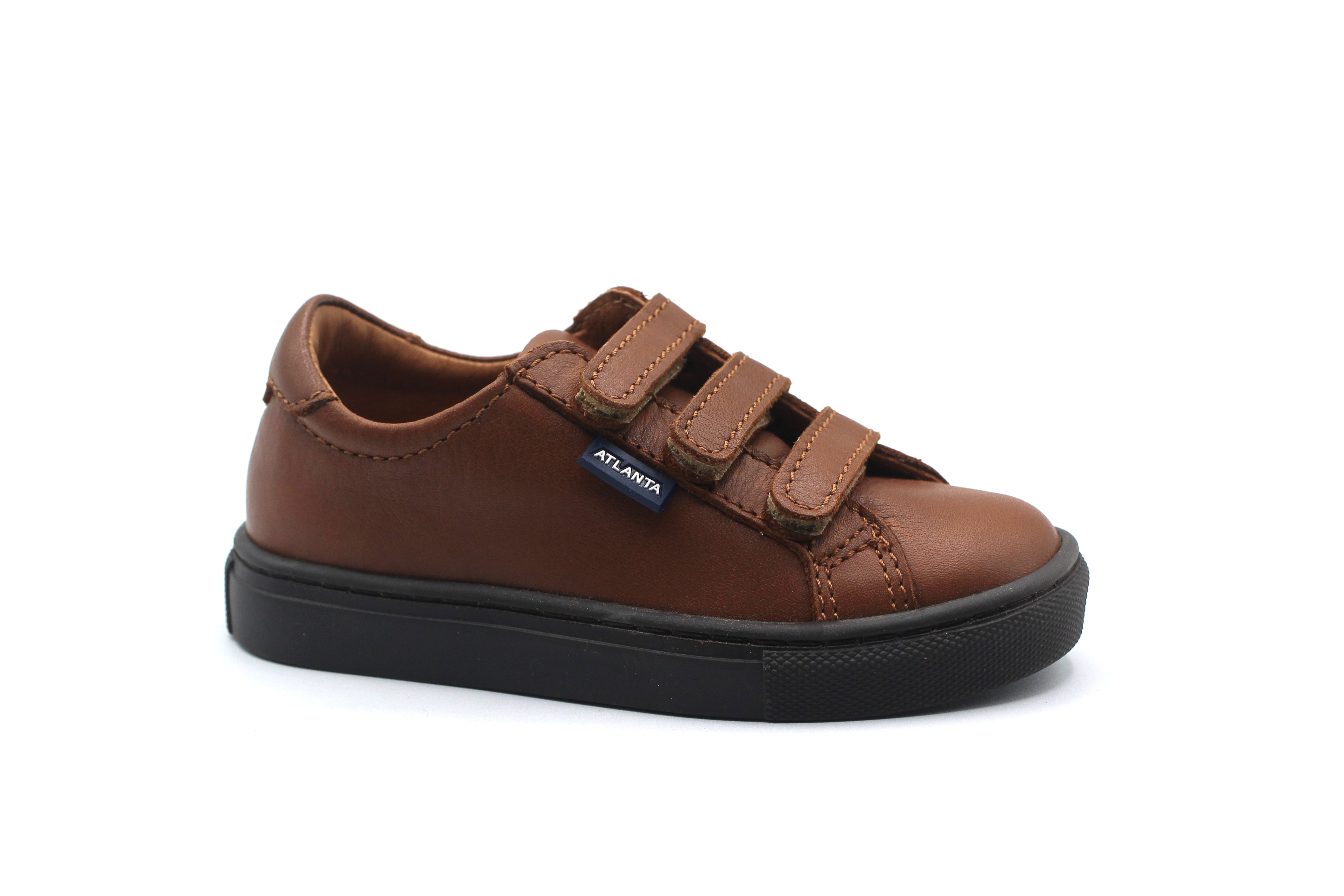 Atlanta Brown Three Velcro Sneaker