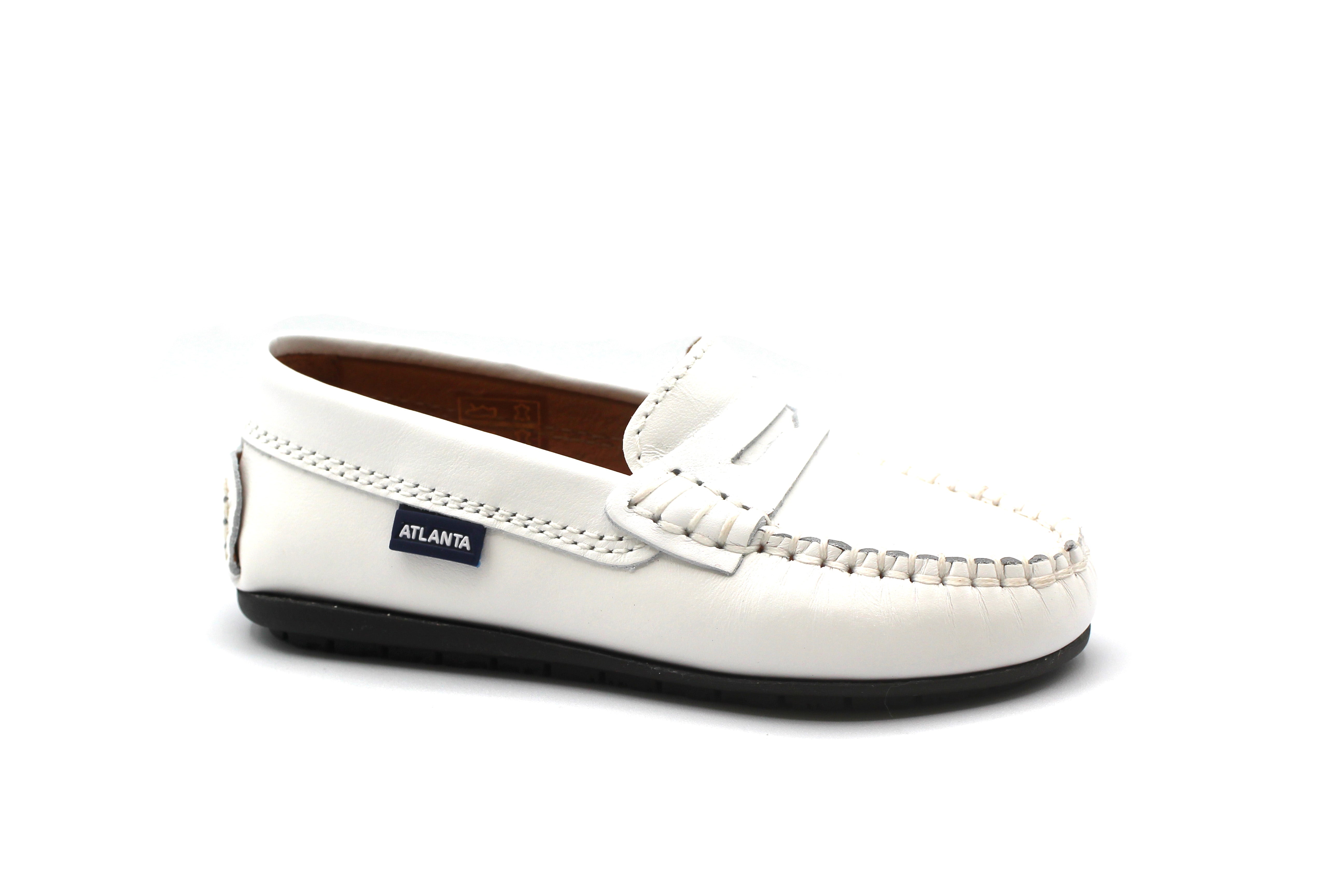 Atlanta White Penny Loafer