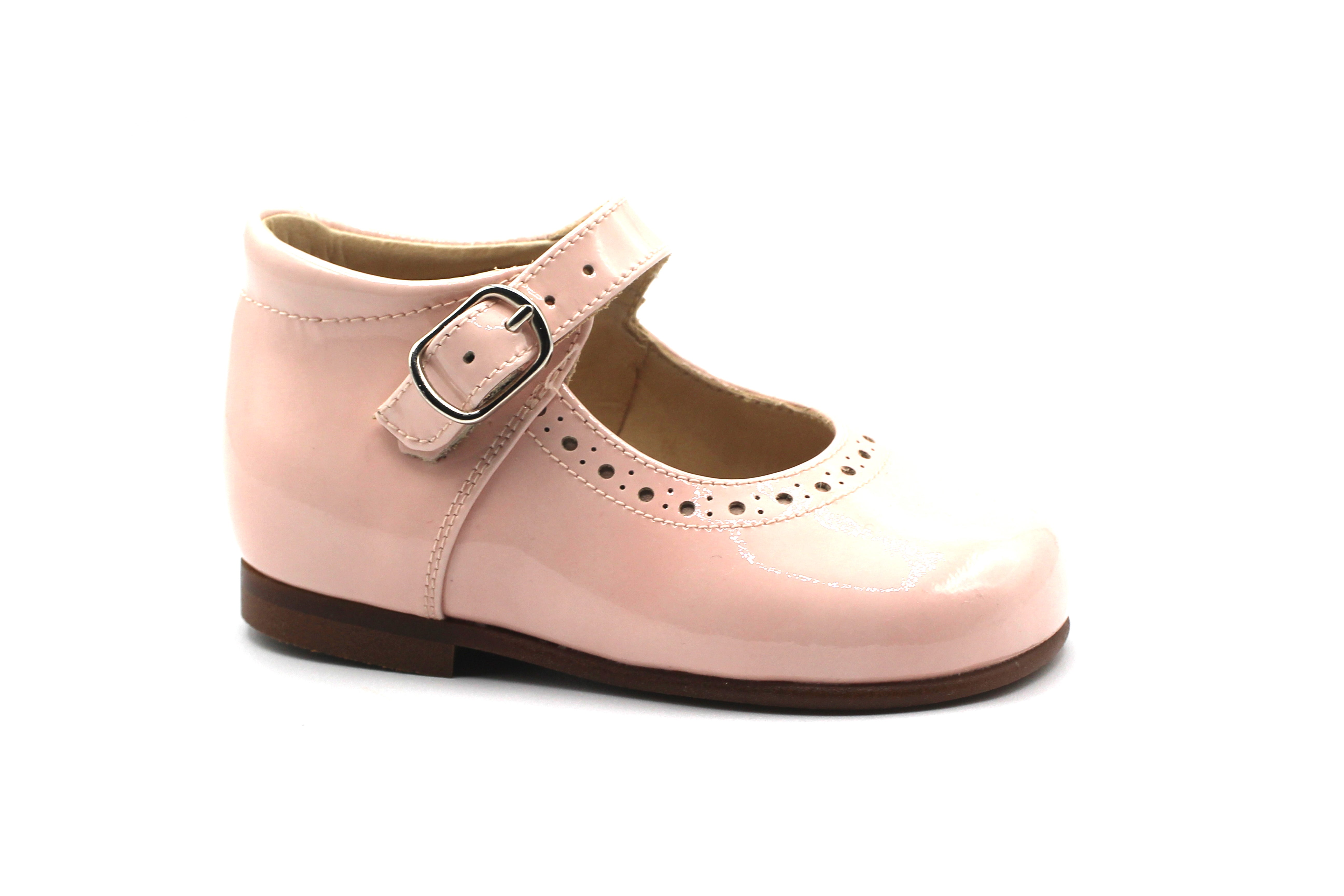 Beberlis Baby Soft Pink Patent Buckle Mary Jane