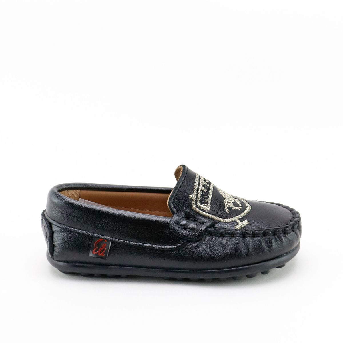 Papanatas Black Embroidered Loafer