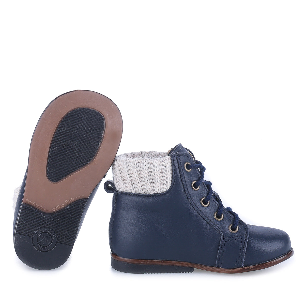 Emel Navy Sock Baby Bootie