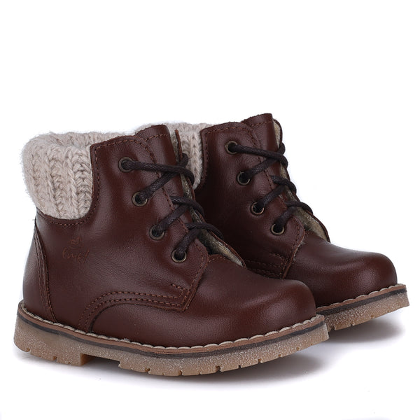 Emel Brown Sock Chunky Bootie