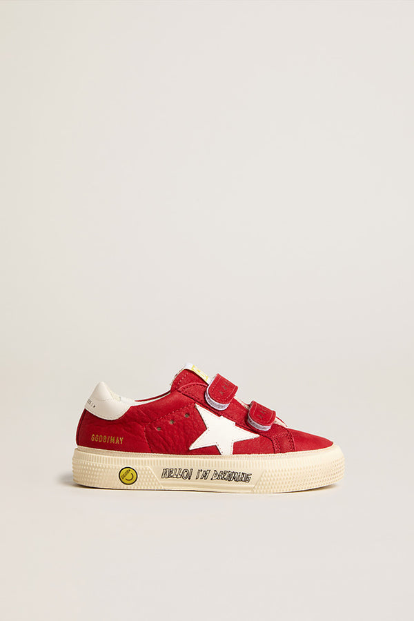 Golden Goose Red Velcro Sneaker