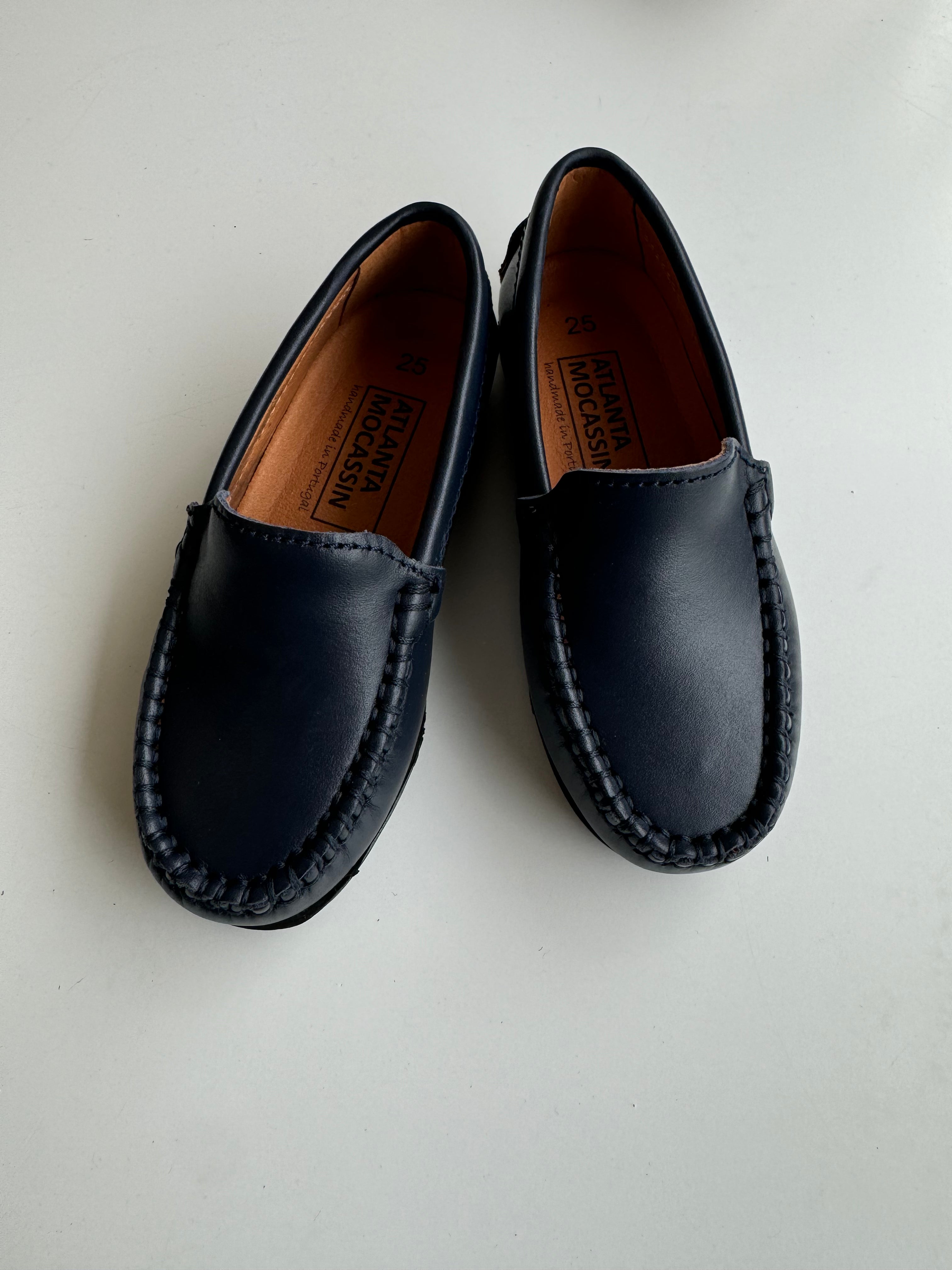 Atlanta Blue Navy Smooth Loafer