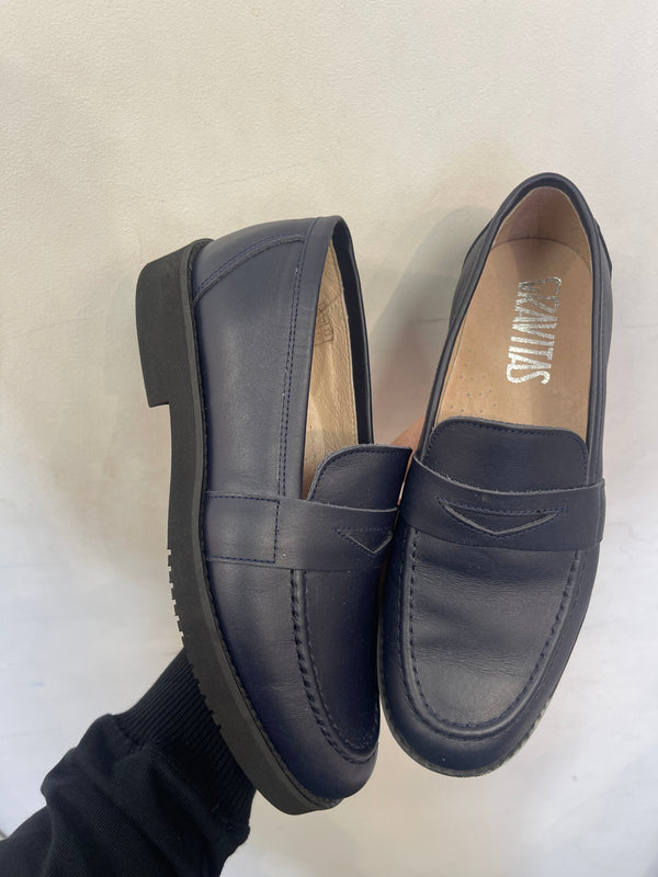 Gravitas Navy Penny Loafer