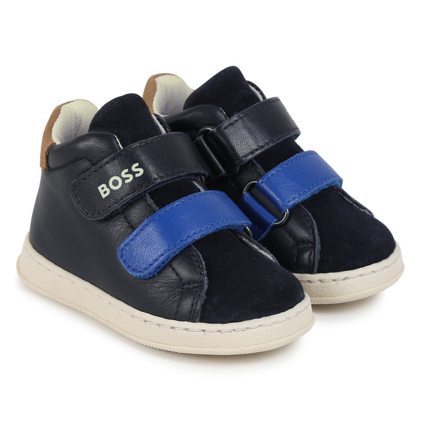 Hugo Boss Navy Velcro Ankle Sneaker