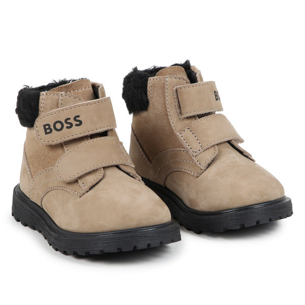 Hugo Boss Brown Sherling Velcro Boot