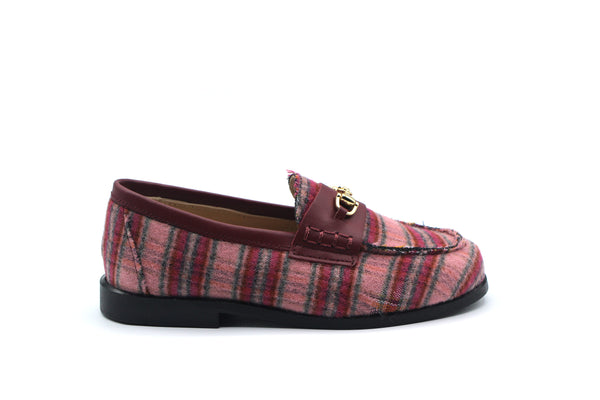 LMDI Pink Plaid Loafer