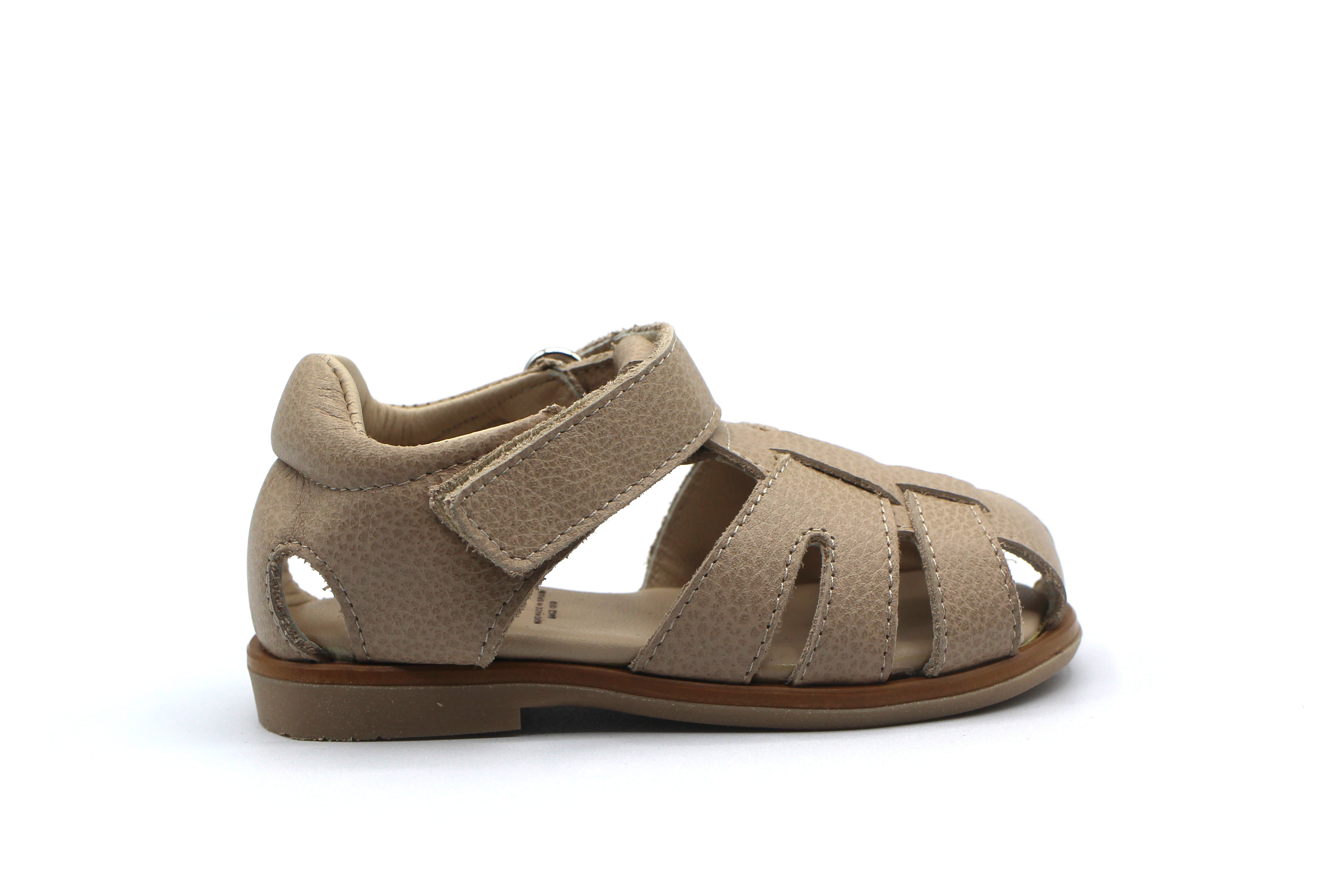 Manuela De Juan Beige Konan Closed Toe Sandal