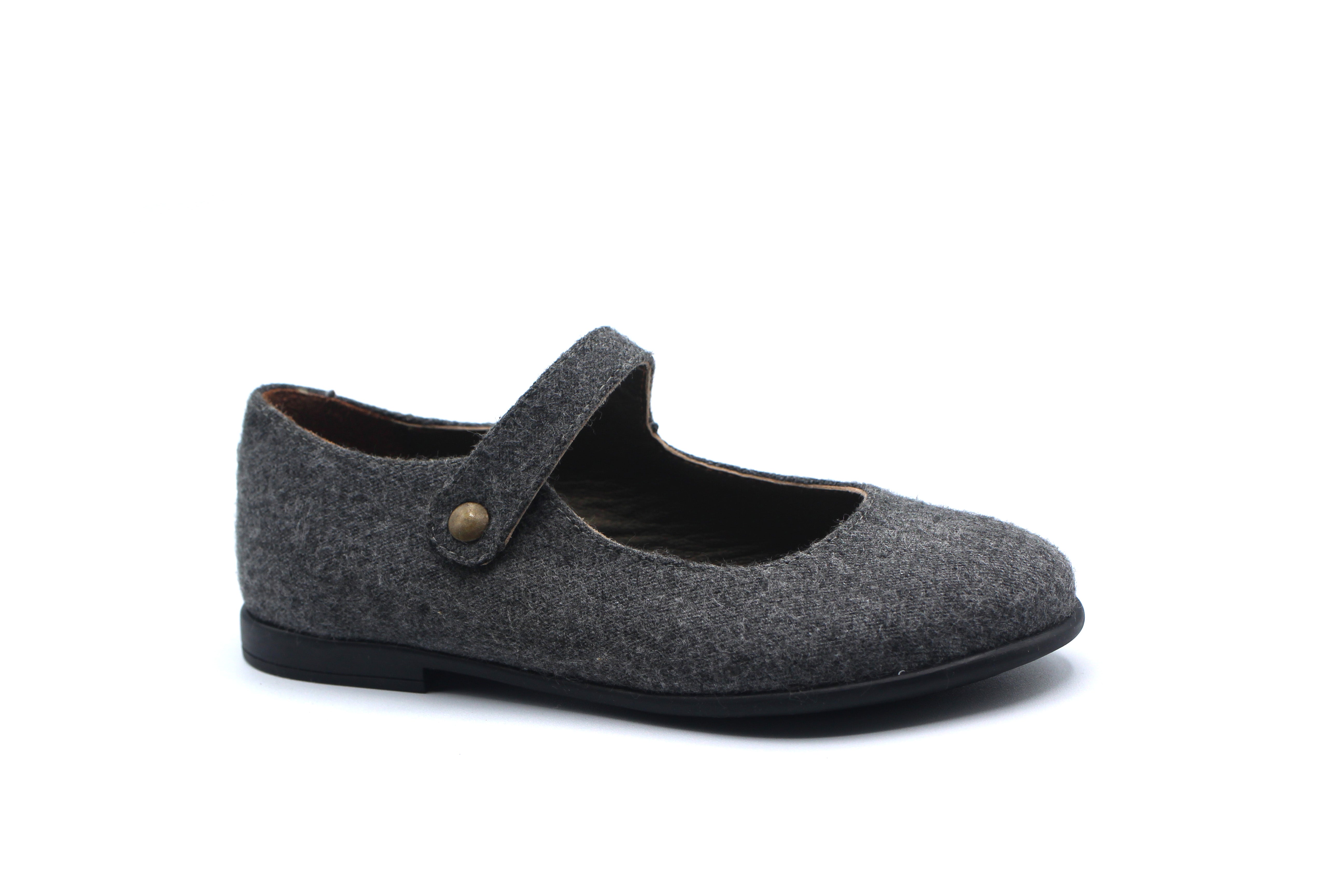 Pepe Gray Wool Mary Jane