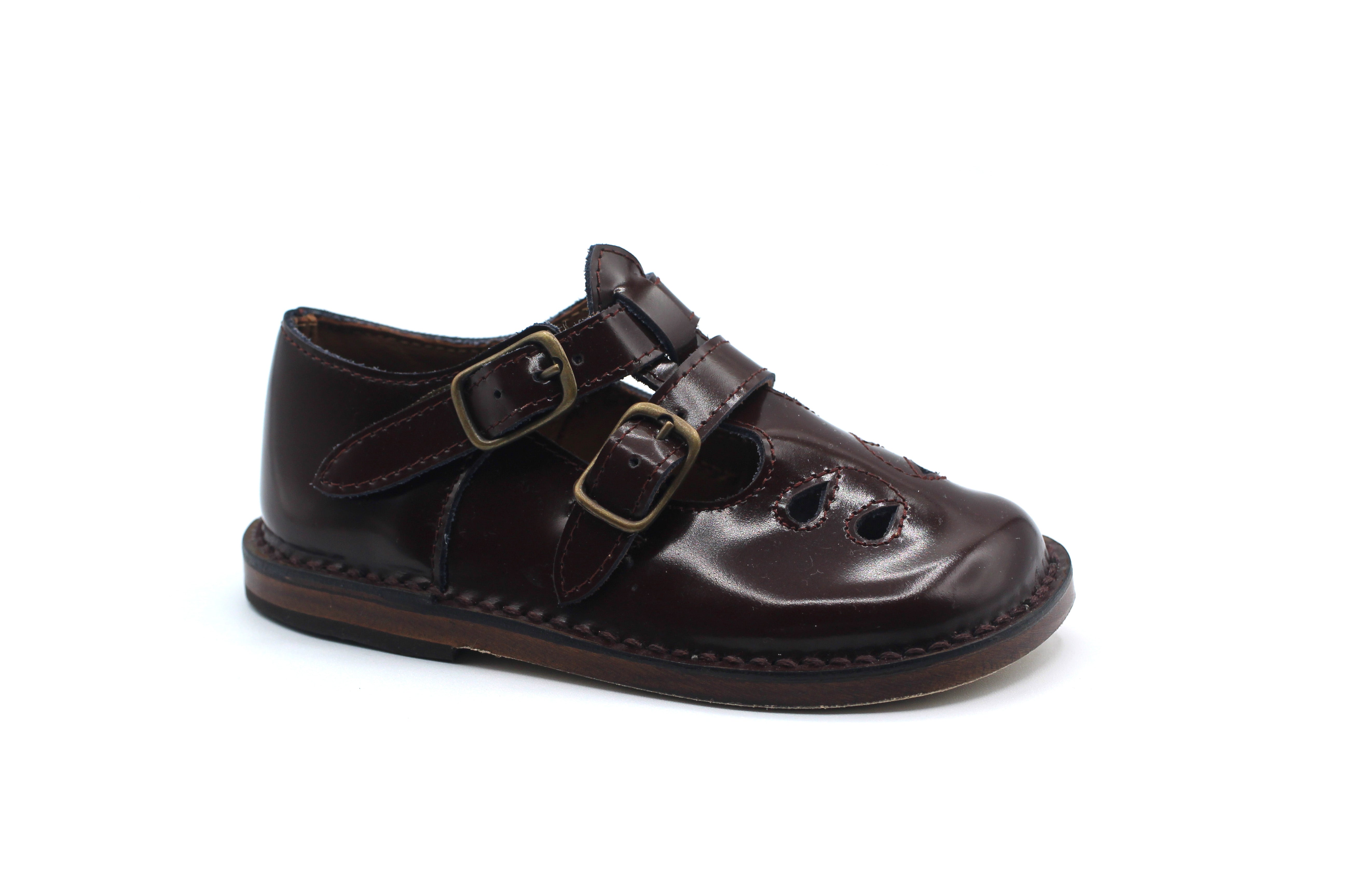 Pepe Marrone Double T-Strap