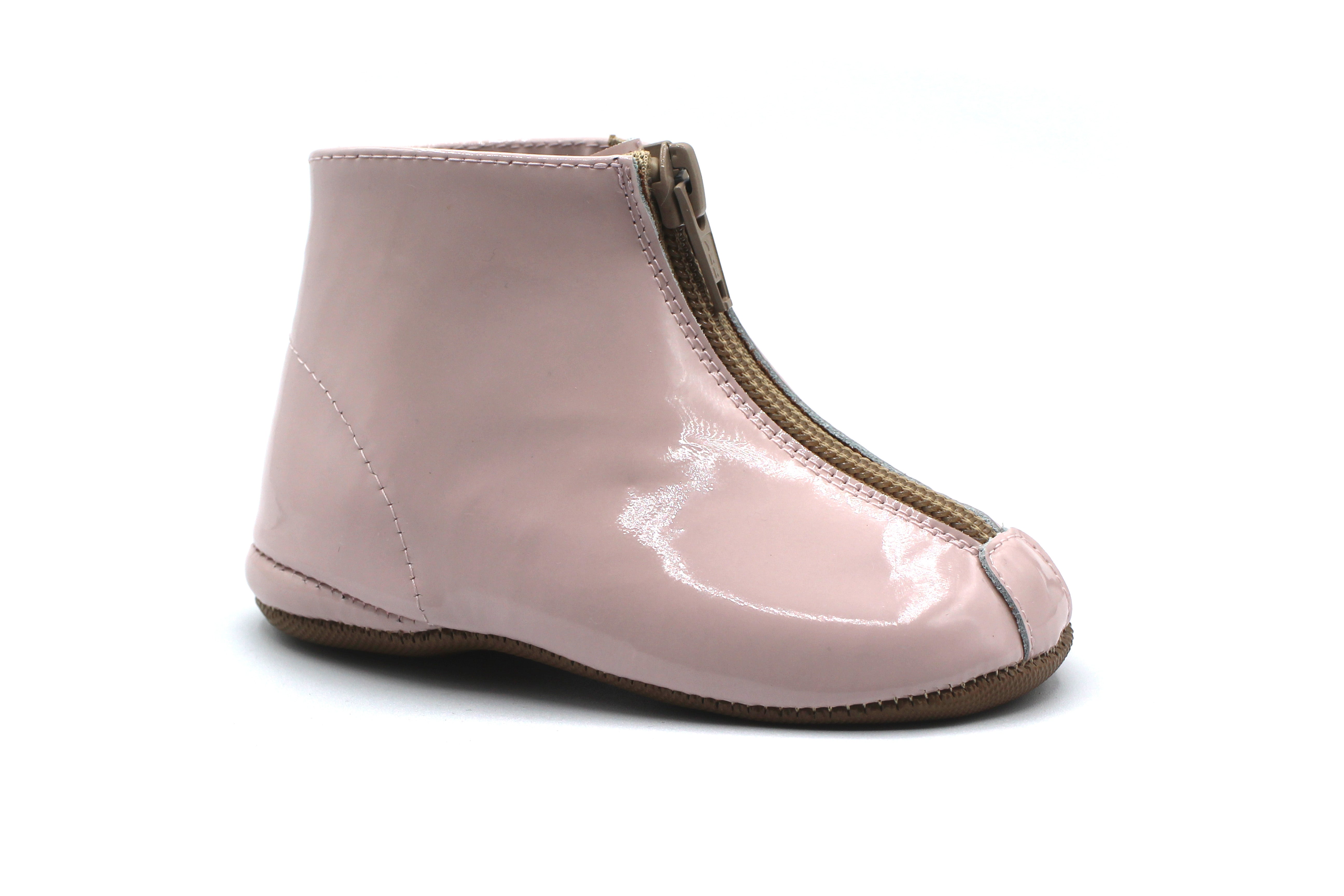 Pepe Lilac Patent Zipper Bootie