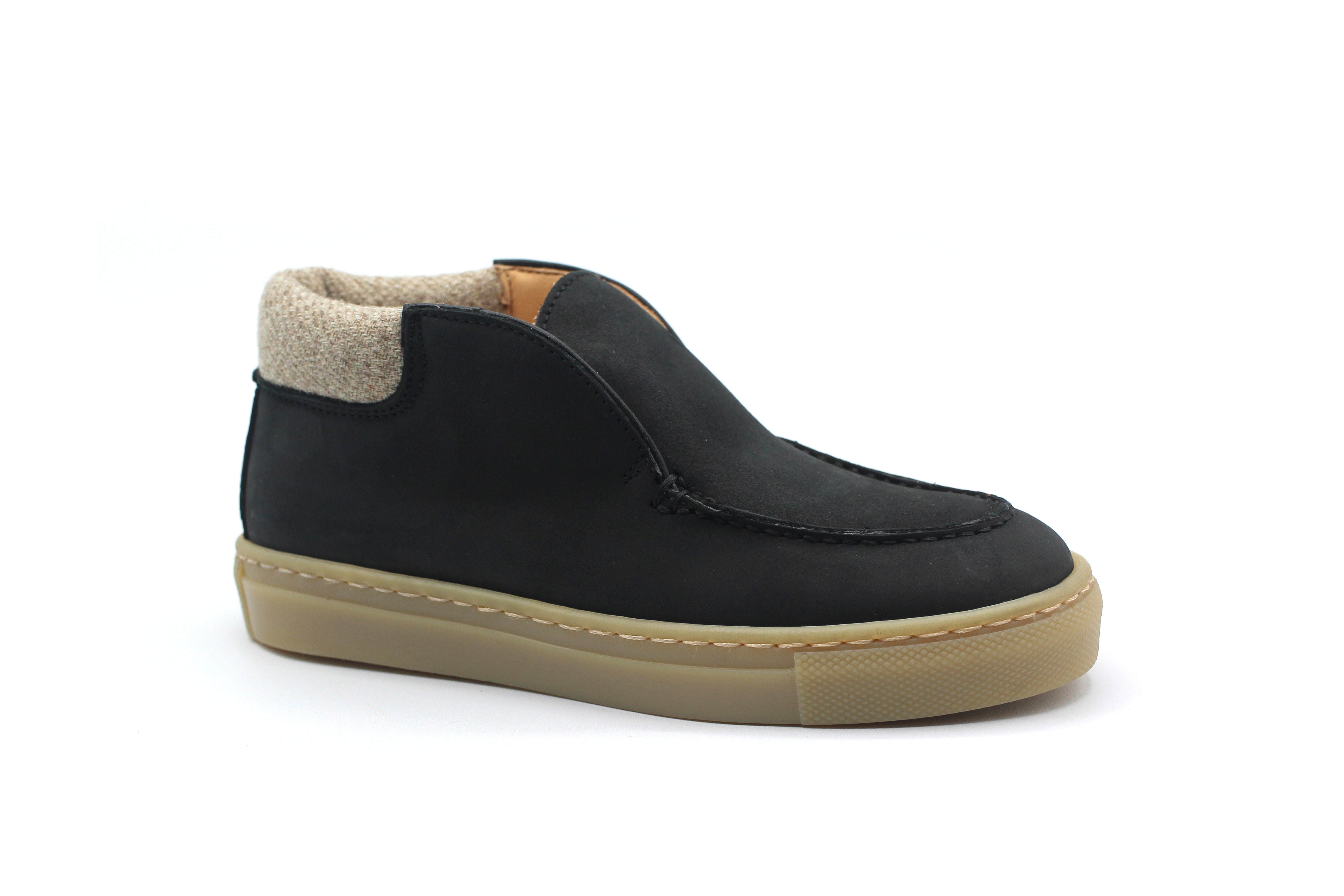 Rondinella Black Nubuck Slipon Bootie