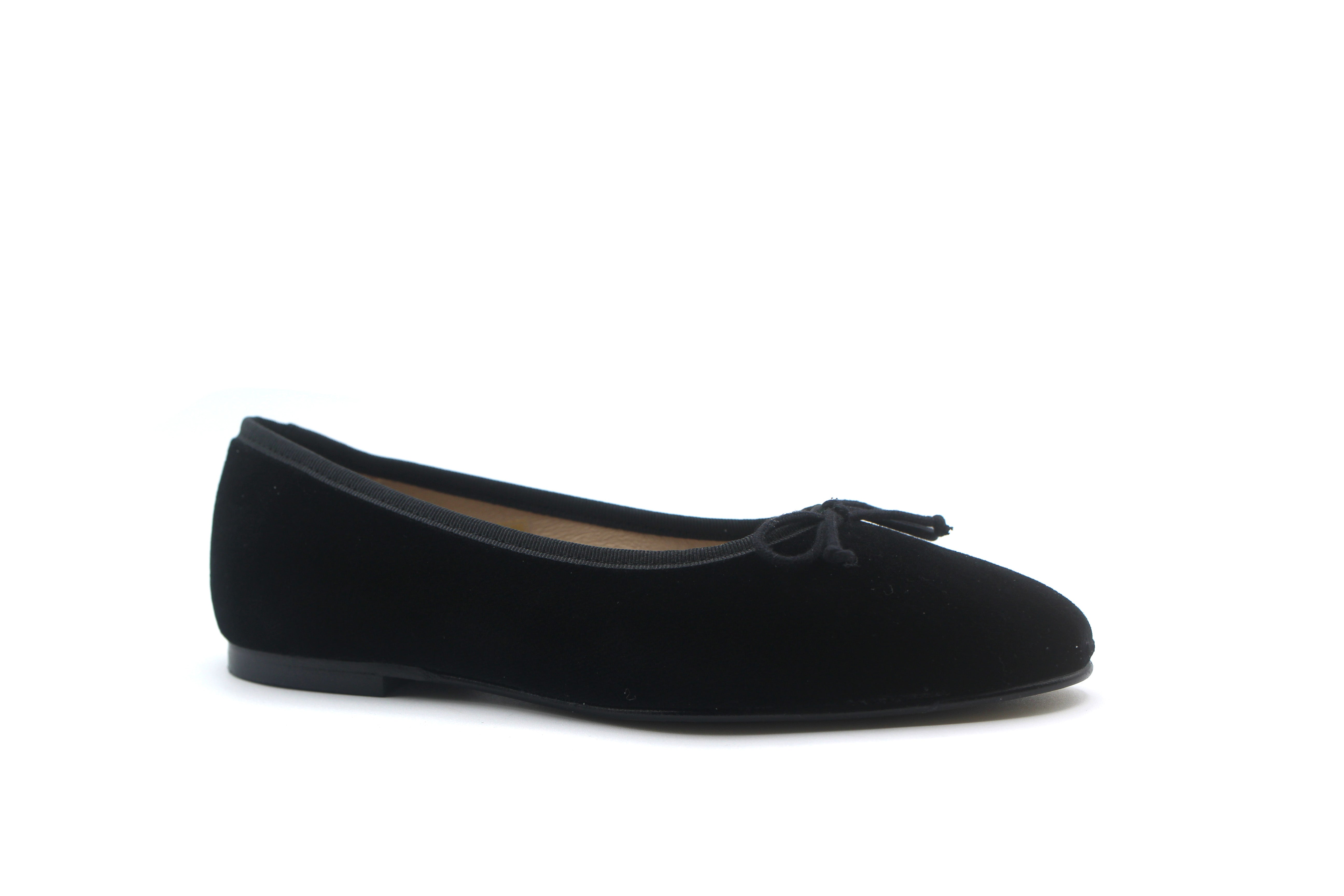 Valencia Black Velvet Ballet Flat