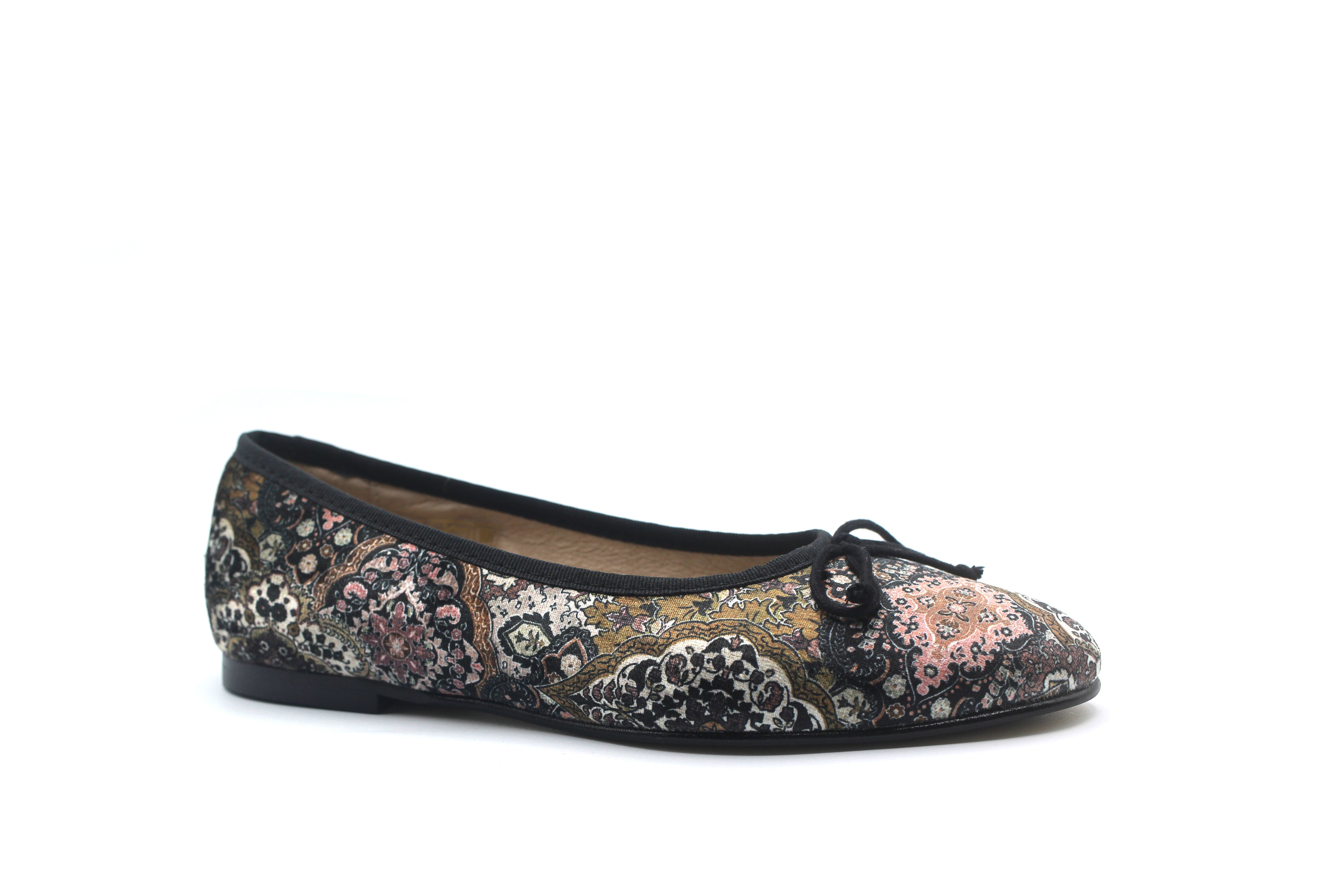 Valencia Paisley Velvet Ballet Flat