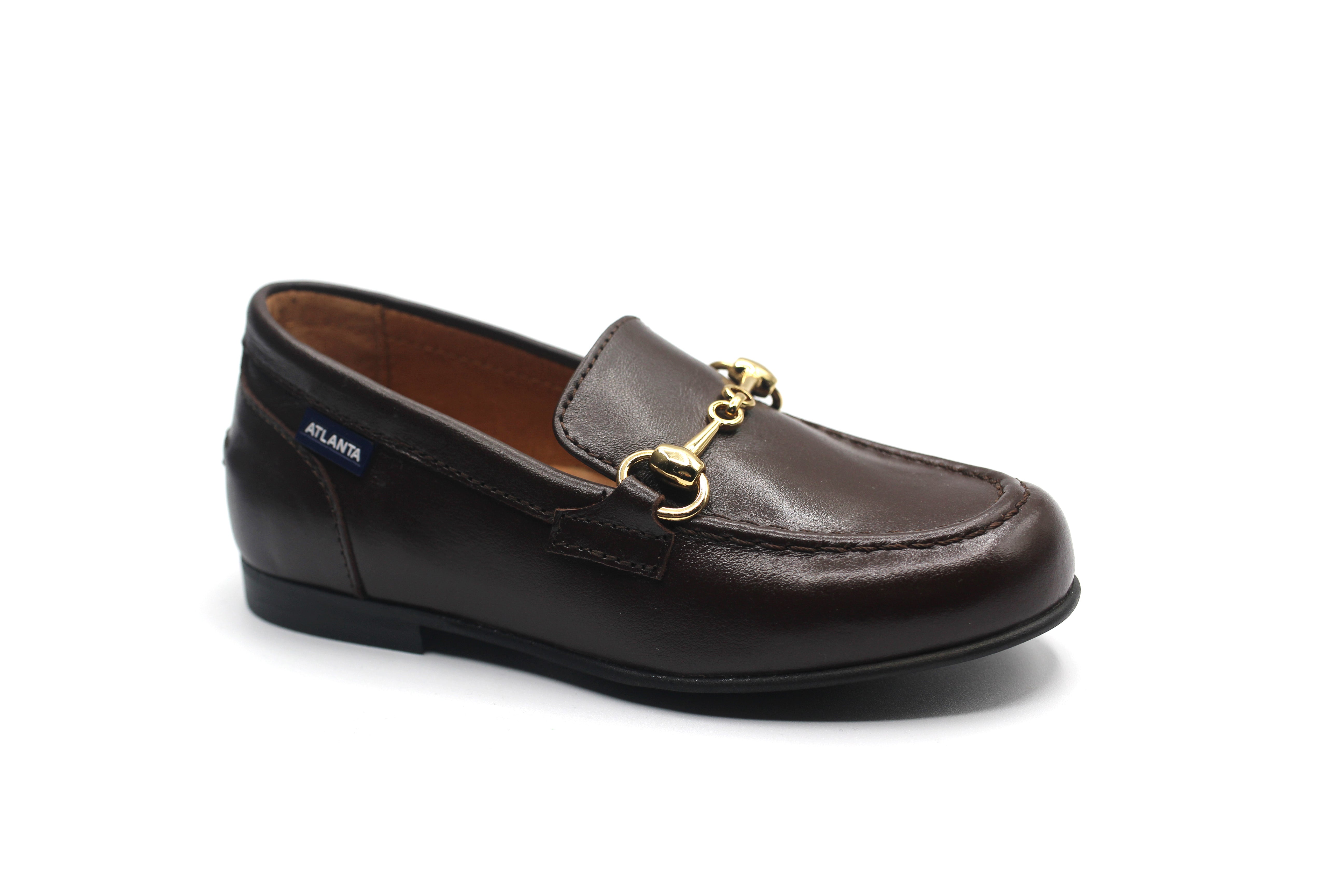 Atlanta Dark Brown Buckle Loafer