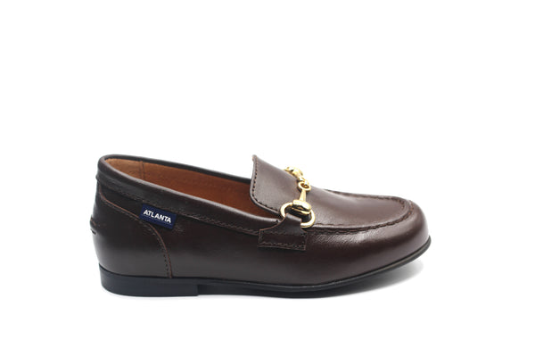 Atlanta Dark Brown Buckle Loafer