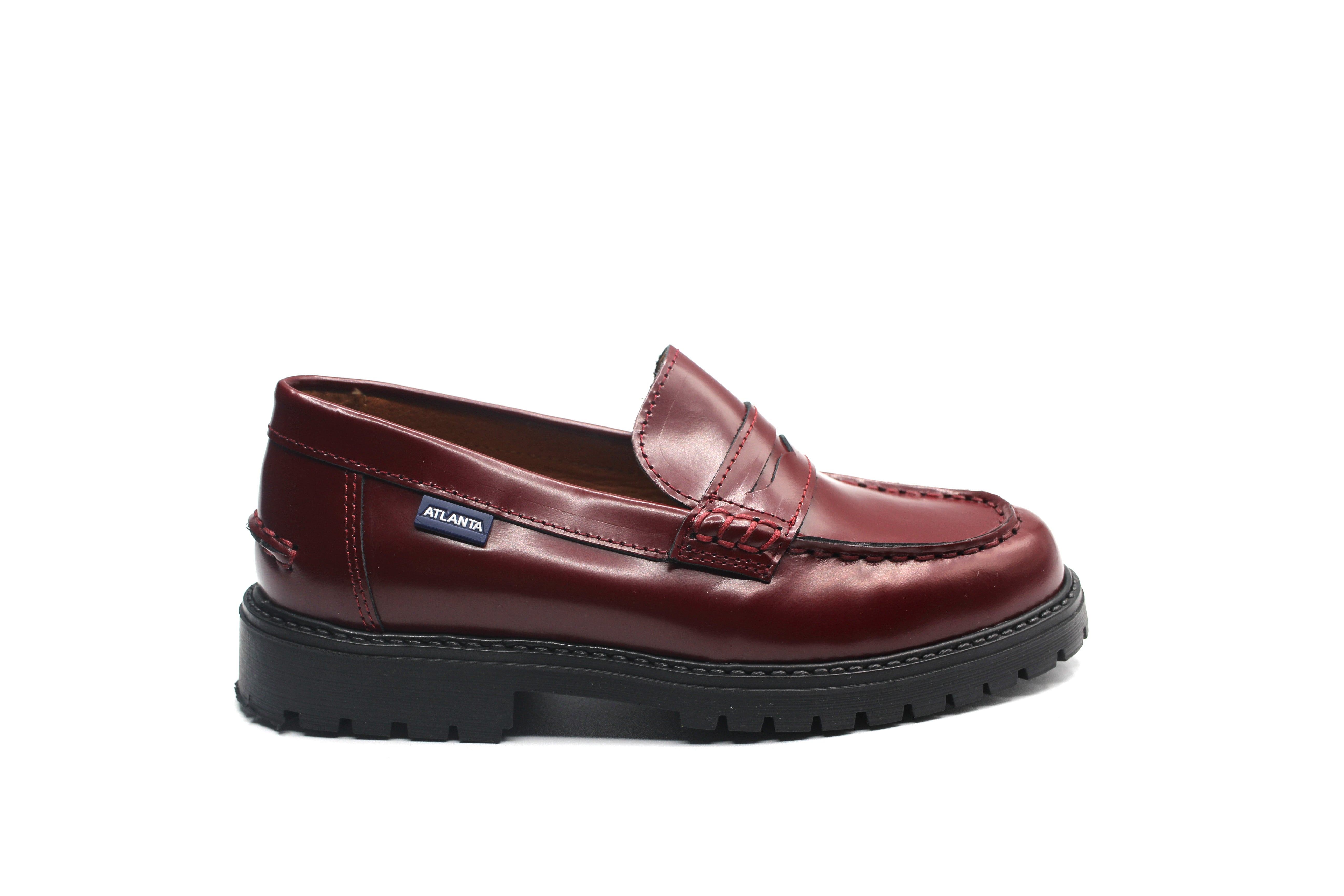 Atlanta Burgundy Chunky Penny Loafer