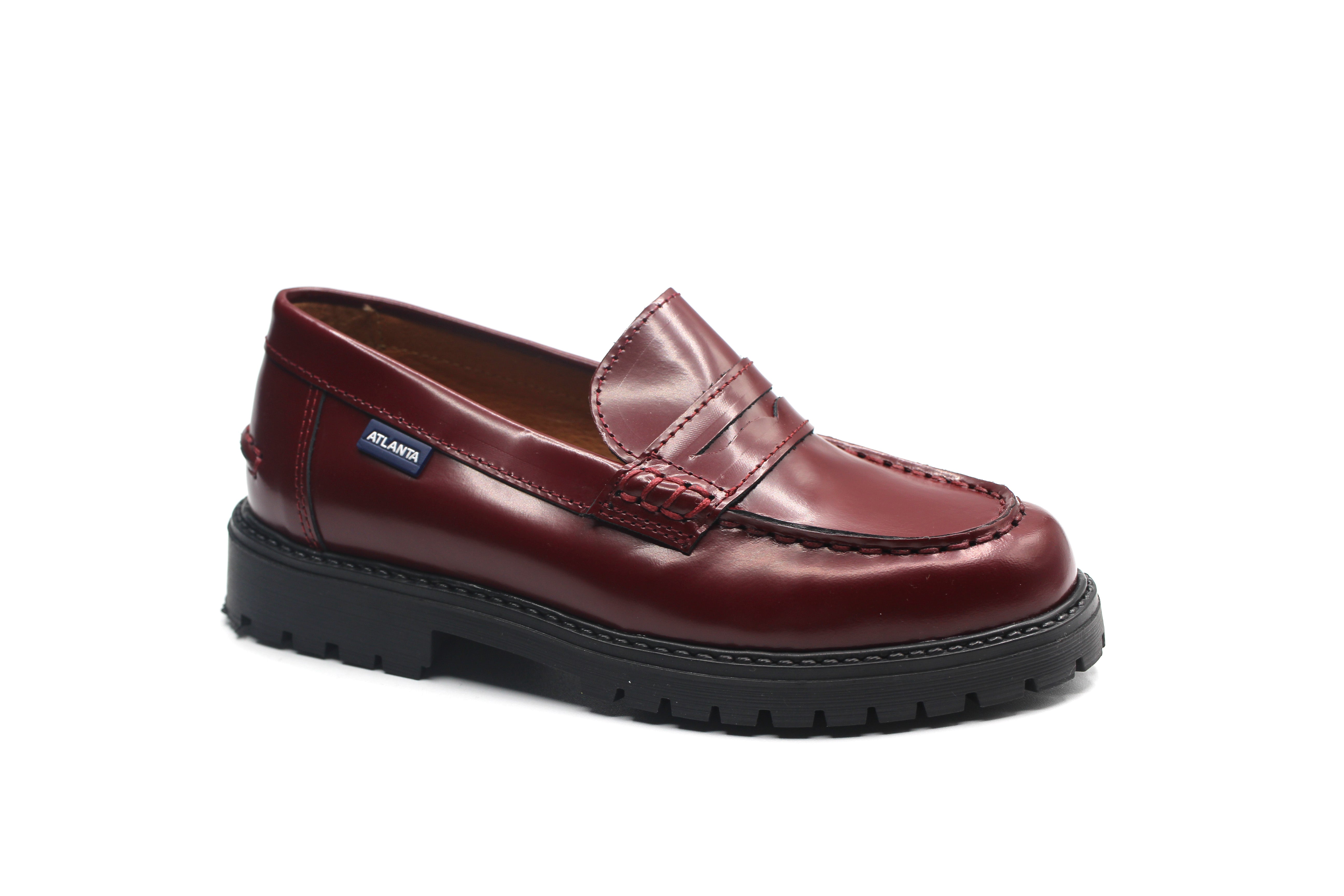 Atlanta Burgundy Chunky Penny Loafer