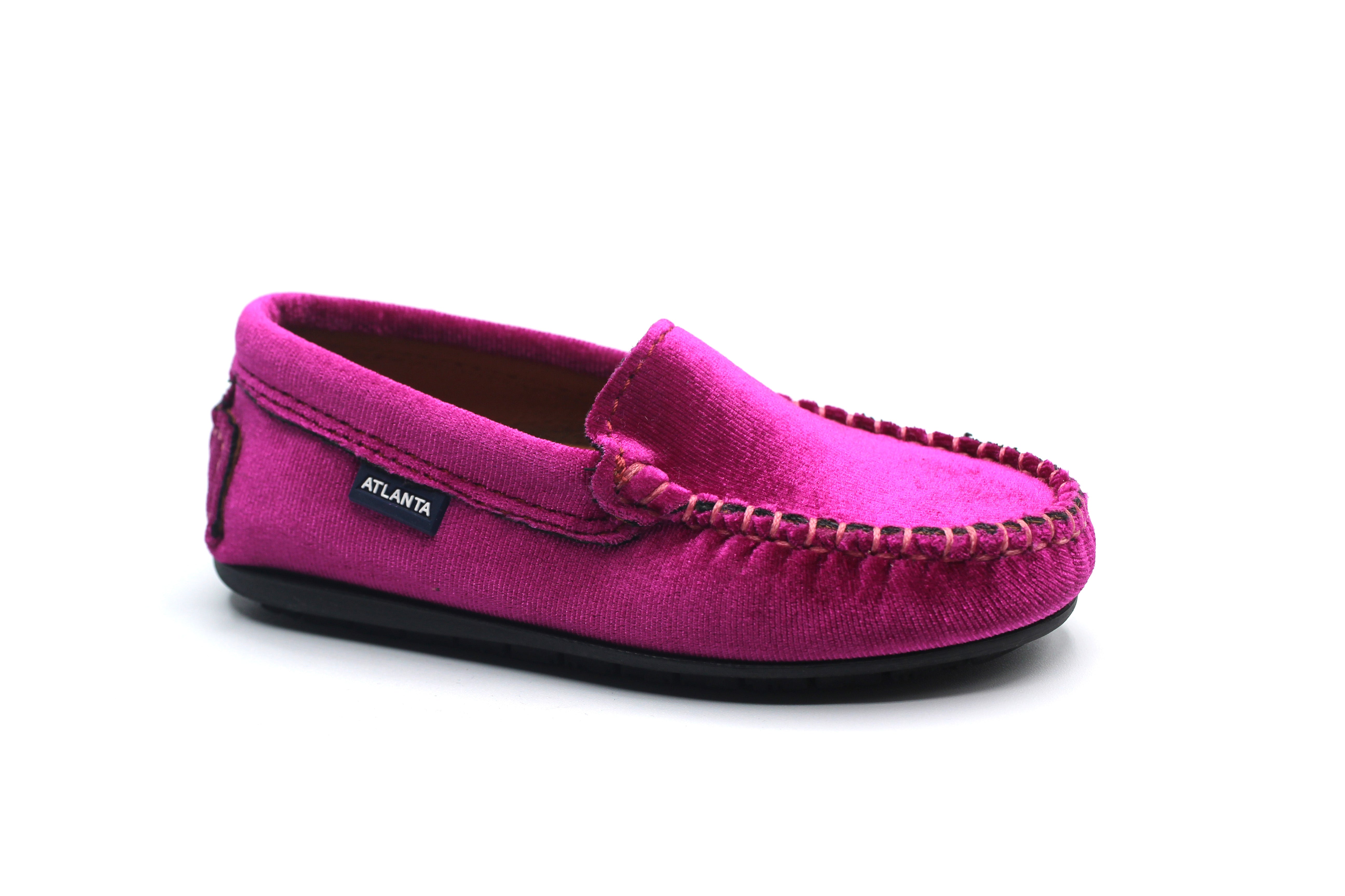 Atlanta Fuschia Velvet Loafer