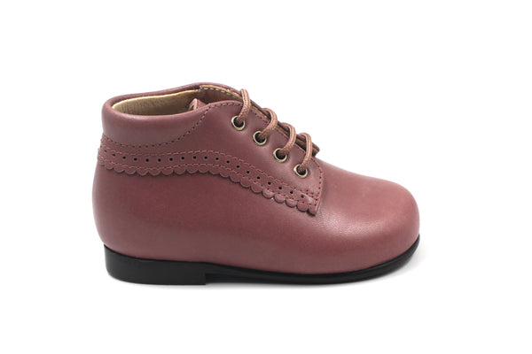 Beberlis Rose Lace-up Baby Bootie