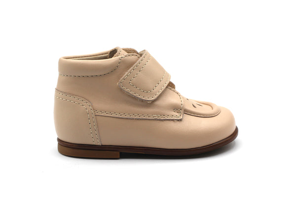 Beberlis Nude Velcro Baby Bootie