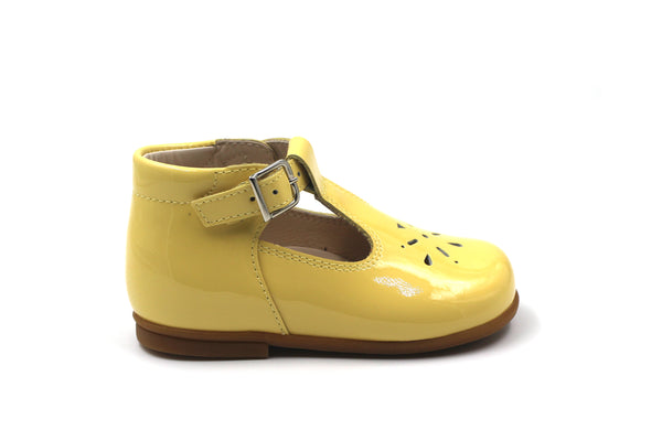 Beberlis Canary Yellow Baby T-Strap