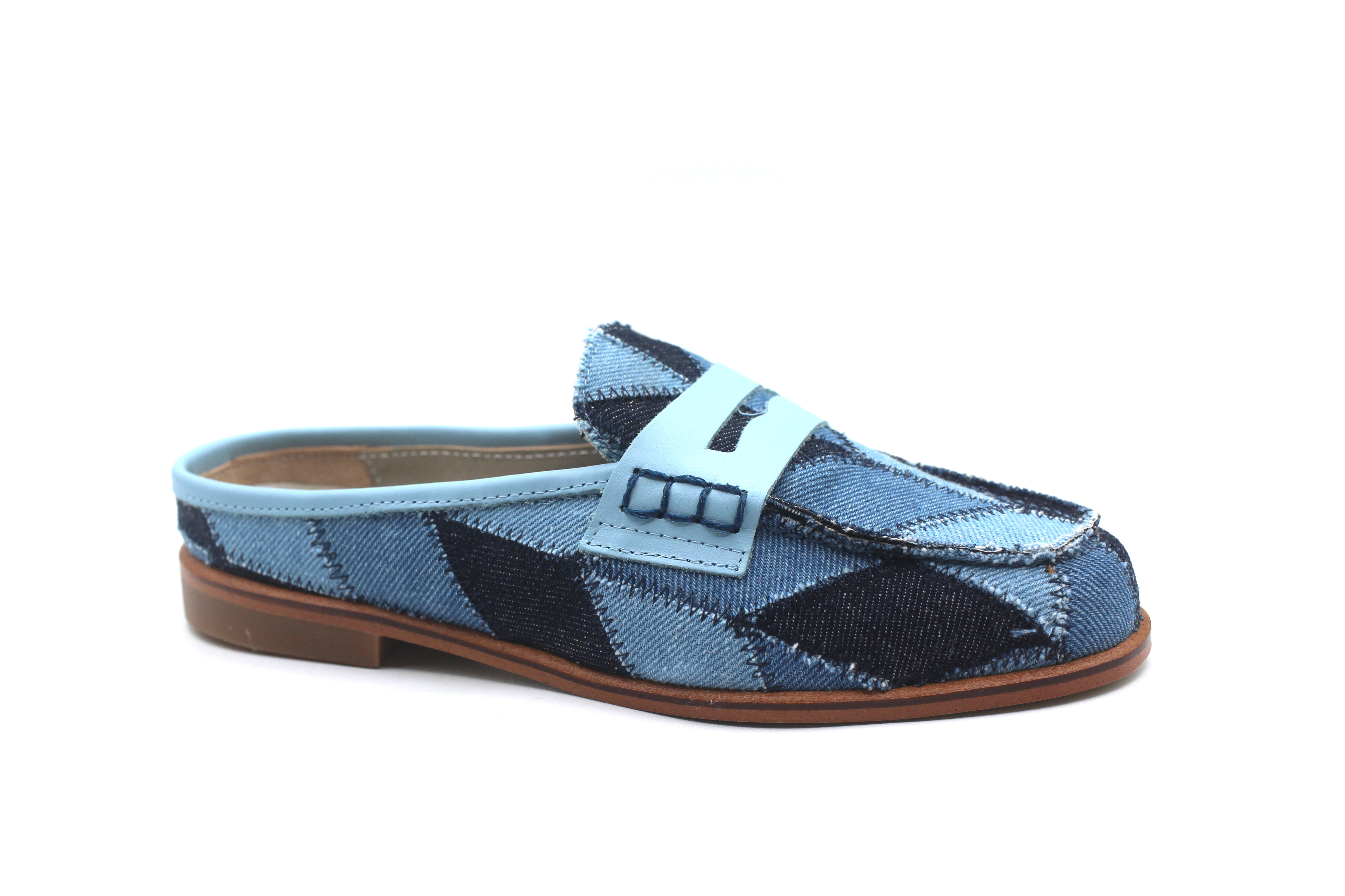 Lmdi Denim Patch Mule