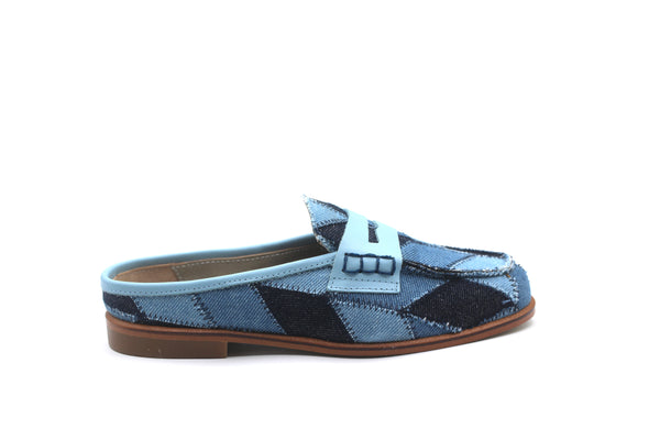 Lmdi Denim Patch Mule