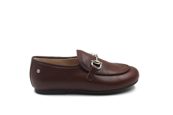 Manuela De Juan Brown Buckle James Loafer