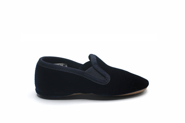 Pepe Navy Velvet Smoking Slipper