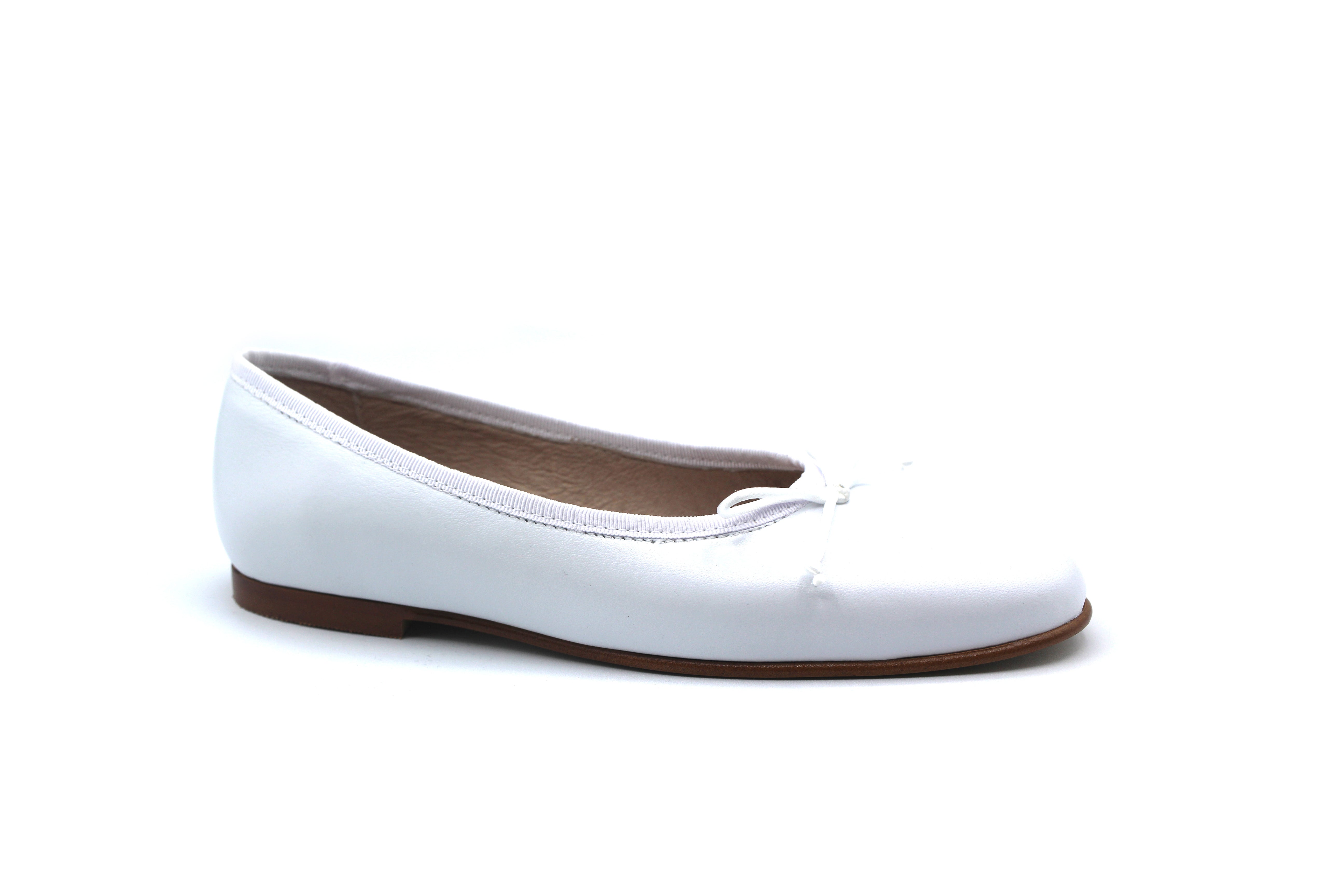 Valencia  White Ballet Flat